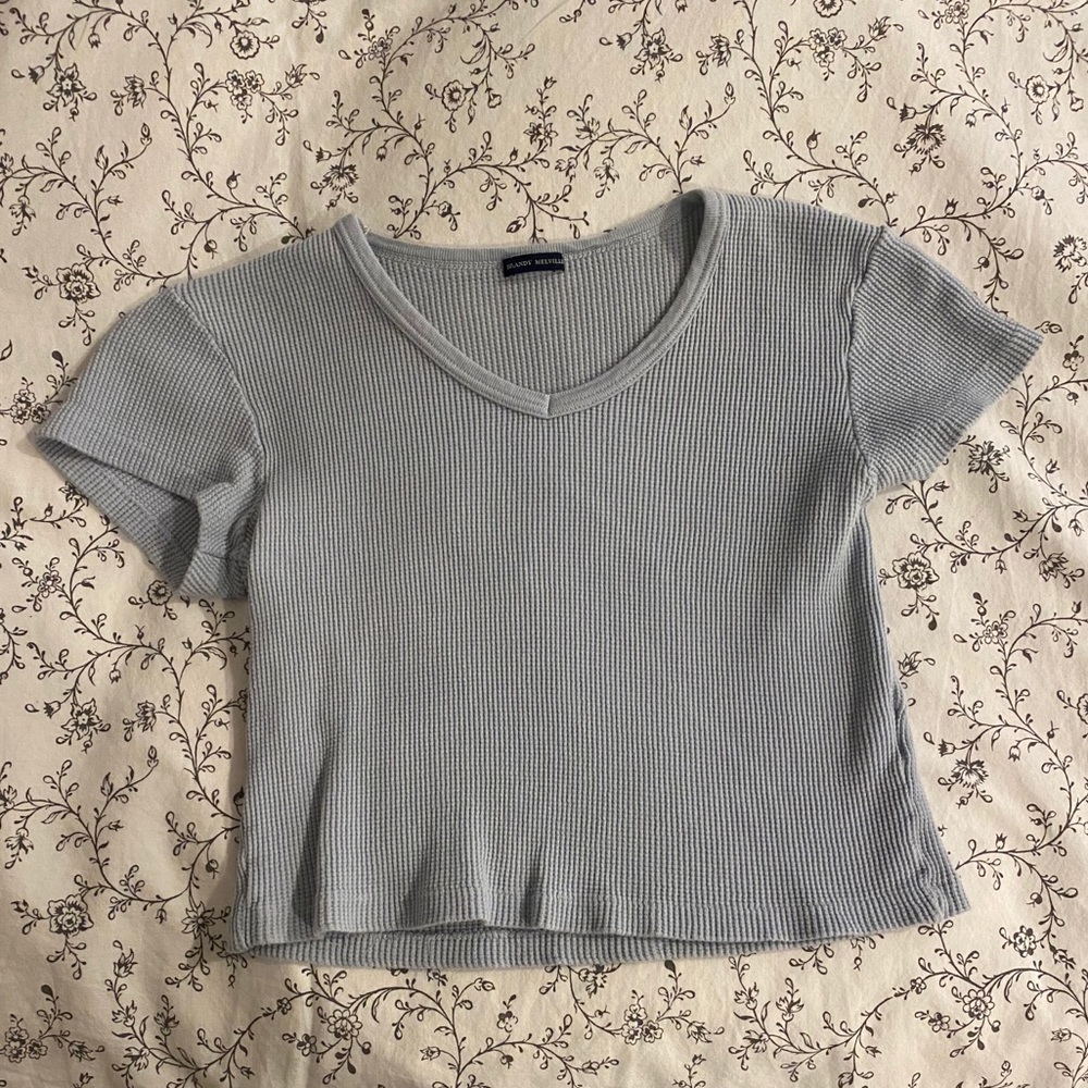 Light blue brandy Melville top